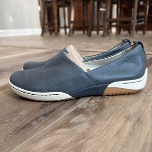 Dansko Gray Leather Slip On Comfort Walking Shoes Womens 41 10.5